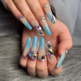 ロング カラー nail salon azuのネイルデザイン