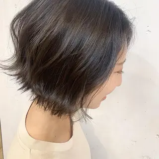 ショート カラー パーマ ヘアアレンジ 透明感color 🥣suzunaのヘアスタイル