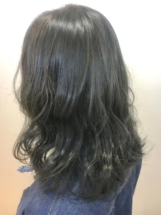 ミディアム カラー 永井 大希のヘアスタイル