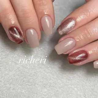 ミディアム ネイル richeri beautyのネイルデザイン