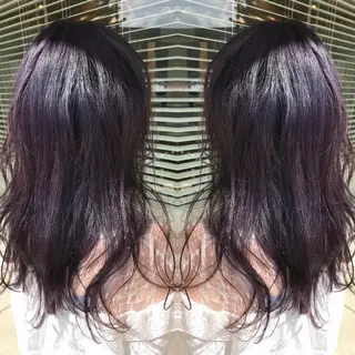 セミロング カラー 大久保 隆蔵のヘアスタイル