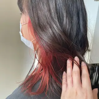 ミディアム カラー ヘアアレンジ 仲間 菜々世のヘアスタイル