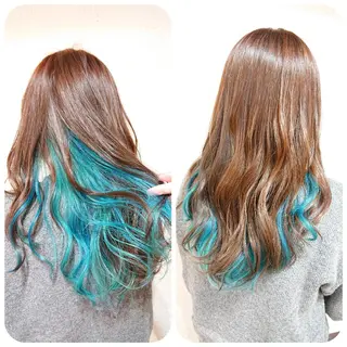 ロング カラー ACROあべの店所属・艶カラー/インナー /グラデ/大西小百合のヘアスタイル