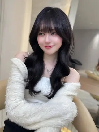 ロング 池袋/韓国/レイヤー 髪質改善/村上けいとのヘアスタイル