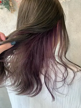 ロング カラー にった みずきのヘアスタイル