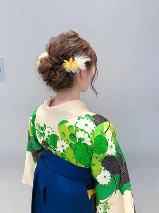 ヘアアレンジ 似合わせ艶髪カラー ❤️ハダユミのヘアスタイル