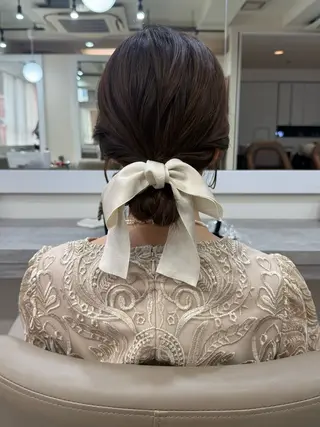 ロング ヘアアレンジ 韓国風パーマ/ヘア セット/店長みづきのヘアスタイル