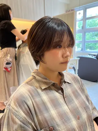 ショート mulum所属・ボブパーマ/ ウルフパーマ原科🪴のヘアスタイル