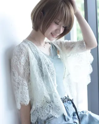 ミディアム 松島 涼花のヘアスタイル