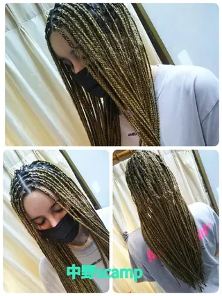 ヘアアレンジ ロング マツエク・マツパ メンズ キッズ scamp ★のヘアスタイル