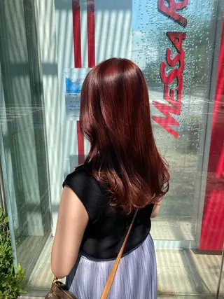 ロング カラー ヘアアレンジ シャルマン銀座店所属・🌟東銀座マンツーマ ン🌟タカナシのヘアスタイル