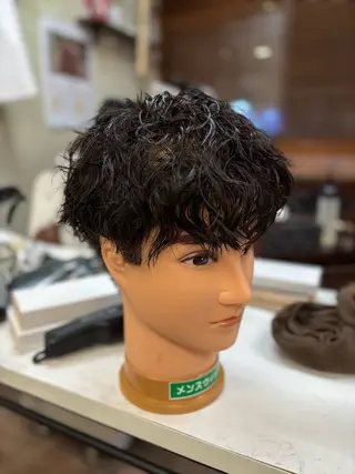 パーマ men's hair sasaki 　メンズ ヘア ササキ所属・メンズパーマ/新宿 フェード/上田のヘアスタイル