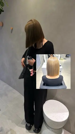 カラー Earth川原店所属・zaki otohaのヘアスタイル