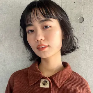 ショート パーマ ボブ/レイヤー/ニュ アンスパーマ/小夏のヘアスタイル