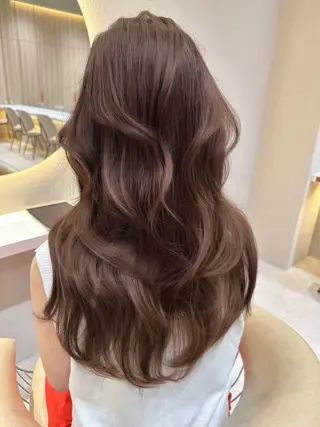 ロング カラー ❤️ブリーチなし💚 ダブルカラー平野実花のヘアスタイル