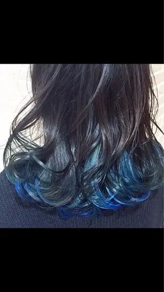 セミロング カラー ブリーチ/髪質改善 NYNY大久保のヘアスタイル