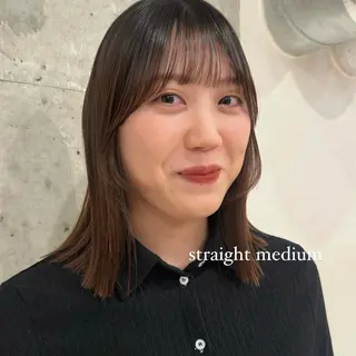 ミディアム パーマ ボブ/レイヤー/ニュ アンスパーマ/小夏のヘアスタイル