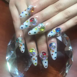 セミロング ネイル 《LB》ラブリエ Nail&eyeのマツエク・マツパデザイン