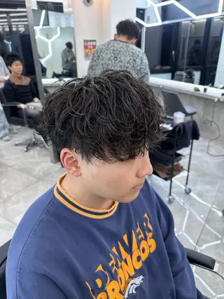 パーマ メンズ 💎メンズカット ／フェザー／細野💎のヘアスタイル