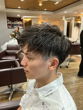 ショート メンズ メンズパーマ/心斎橋 /四ツ橋駅/しょうまのヘアスタイル