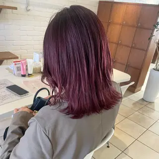 セミロング カラー 🌟デザインカラー 🌟コノミ🌟のヘアスタイル