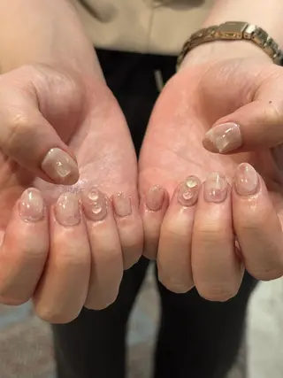 ショート 0203ムニムサン 💙Honokaのネイルデザイン