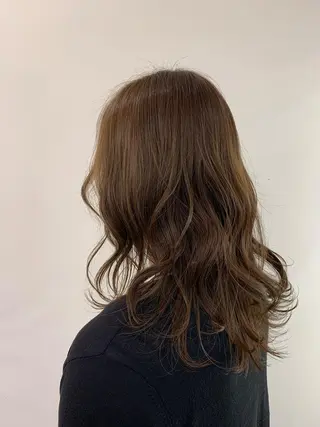 ロング カラー 新宿/小顔レイヤー/ 顔まわり/西慶太朗のヘアスタイル