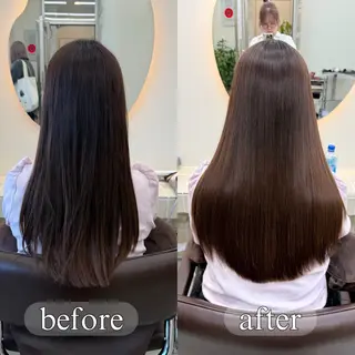 ロング パーマ ✨髪質改善矯正× ブリーチ✨YU-KIのヘアスタイル