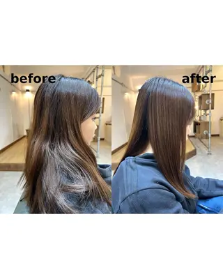 ロング Jyue-ru／北谷 /縮毛矯正/髪質改善のヘアスタイル