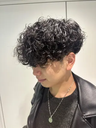 ショート メンズ 艶髪/縮毛矯正 特化　ヒトシのヘアスタイル