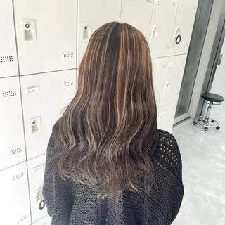 ロング カラー みう/仙台/暖色/ 艶髪/顔周りカット/のヘアスタイル
