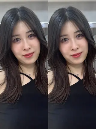 セミロング レイヤー×ツヤカラー 渋谷/kougaのヘアスタイル