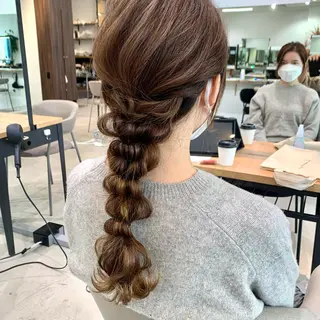 セミロング ヘアアレンジ i.GINZA所属・似合わせショート広瀬 和輝のヘアスタイル