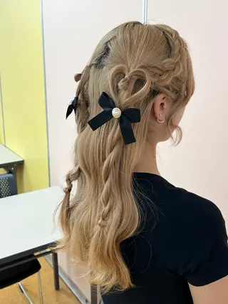 ロング カラー ヘアアレンジ カラーモデル募集 ☘️もえな☘️のヘアスタイル