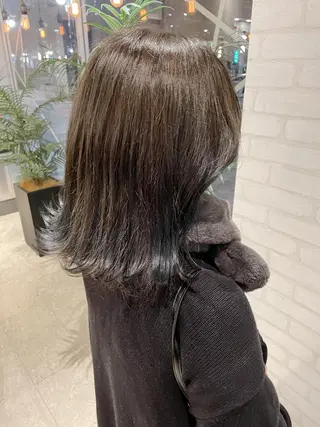 ミディアム カラー ケアブリーチ /髪質 改善/古橋圭史郎のヘアスタイル