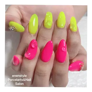 ミディアム ネイル 👑enen style👑のネイルデザイン