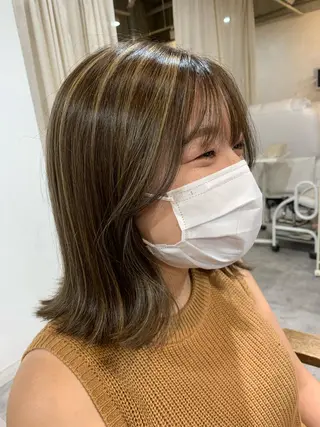 ミディアム ピンクカラー/ mana🎀のヘアスタイル