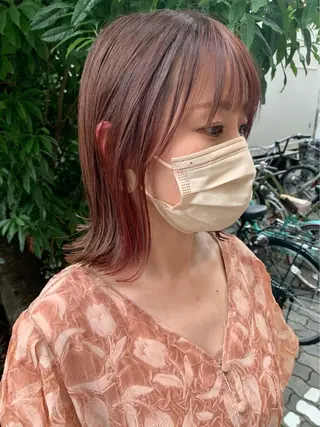 ミディアム 亀川蓮 Agu hairのヘアスタイル