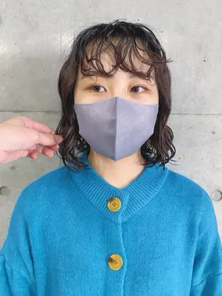 パーマ ボブパーマコテ巻き風 パーマNo1深江秀平のヘアスタイル