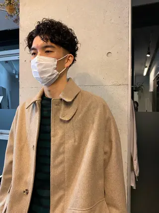 パーマ メンズ YinYang所属・川﨑 章弘のヘアスタイル