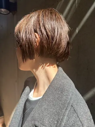 ショート カラー 似合わせカット /パーマ岡本淳平のヘアスタイル