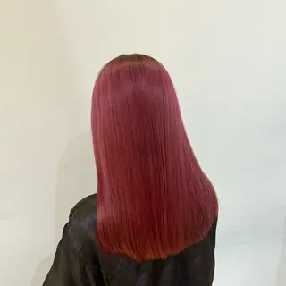 ミディアム カラー 【韓国艶カラー🎀】 添田 菜摘のヘアスタイル