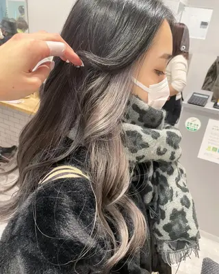 ロング カラー JIL BLAN 京都所属・RU RIのヘアスタイル