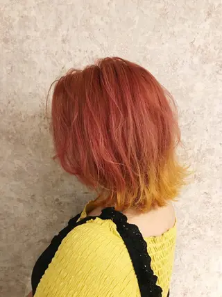 カラー パーマ ヘアアレンジ mihoko/ ニュアンスパーマのヘアスタイル