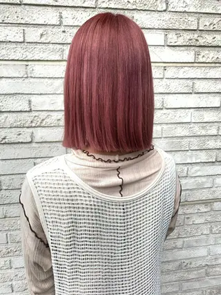 ミディアム カラー デザインヘア 小林裕史のヘアスタイル