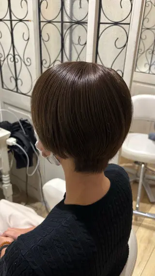 ミディアム カラー ♣️似合わせカット 艶髪カラーYUUGAのヘアスタイル