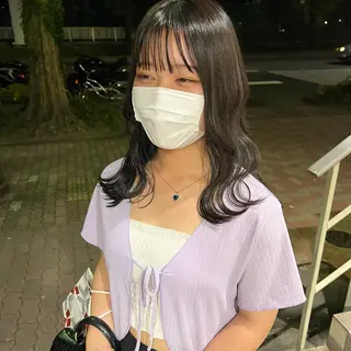 セミロング カラー 舟橋耀/ブリーチカラ ー/レイヤーカットのヘアスタイル