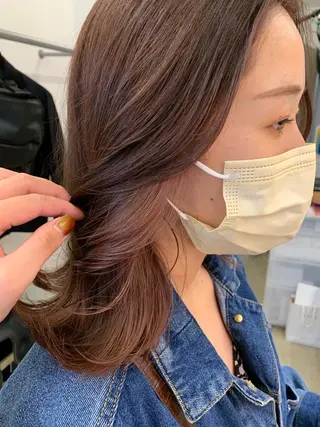 カラー 🍃marina🍃 韓国ヘア/Aujuaのヘアスタイル
