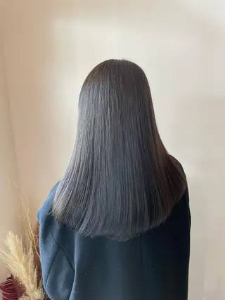 セミロング カラー 林 慧悟のヘアスタイル