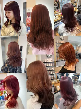 ロング 亀山 由里菜のヘアスタイル